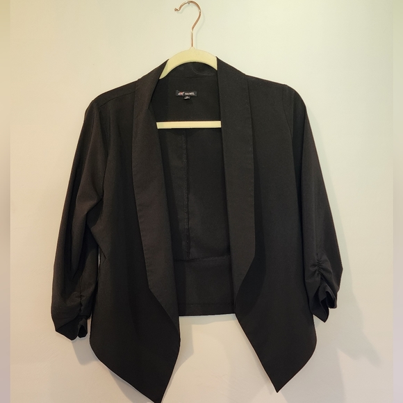 Michel Jackets & Blazers - Michel Black Long Sleeve Open Front Blazer